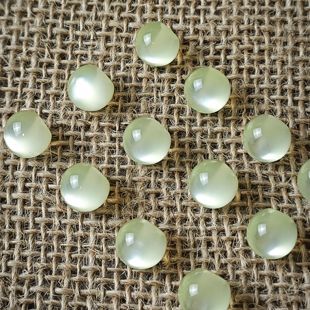 国风纽扣仿玉琉璃侧孔纽扣旗袍马甲宋锦辅料扣子 新中式 六颗