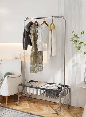 落BWW地帽挂衣架红服装店网展示用架家客厅收纳架子卧室带篮衣架