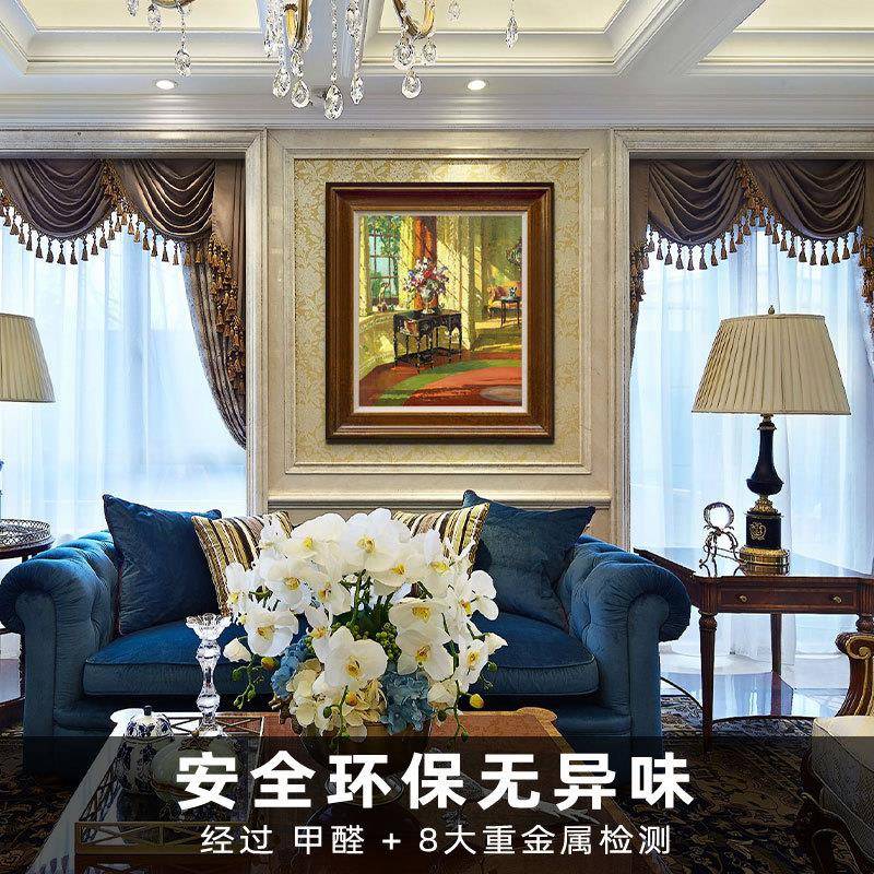 阳光满屋静物建筑油画欧式美式餐厅走廊书房挂画装饰画玄关版画图片