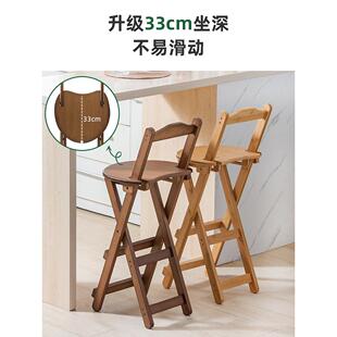 高扎马用凳家QTO空间便携式折叠板批折叠凳高凳高脚凳子折叠靠省