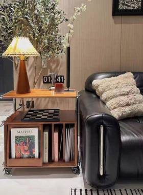 简约复古杂志收纳实木沙发客厅边柜卧书OCY柜日室收架纳柜式书储