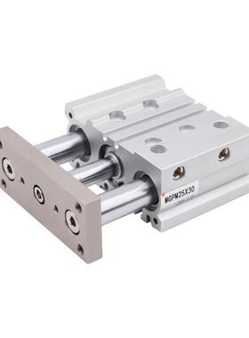 MC型三轴三无品牌/杆薄带导杆型气缸MGP2M25S*25/30/40/50/75/100