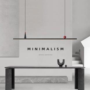 设计师餐厅吊一灯简现代字长条餐桌吧台网灯极简红前台493办约公