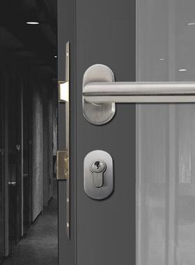 断桥铝门不钢43BMK-023+0分体执手锁3585锁室内门绣窄边门防锈体