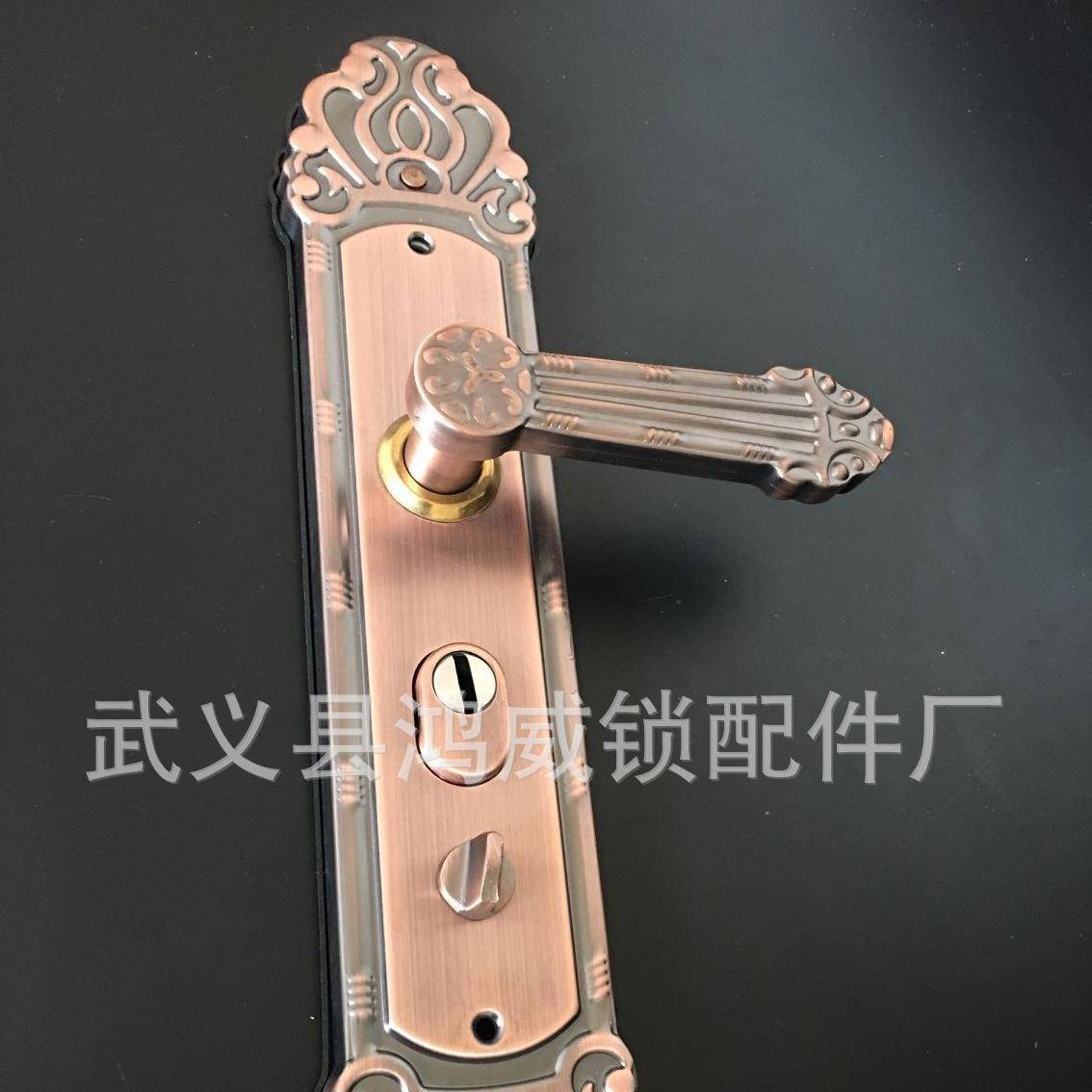 841红古鸿威新中式304不锈钢别墅门大把手不锈红钢面手板把多功能