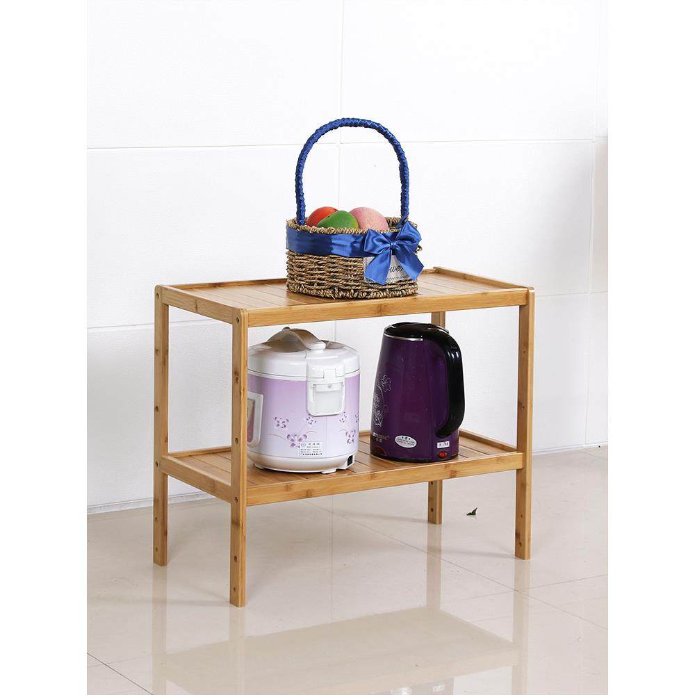 置物架层架落地家物用竹架厨房客厅阳台木F75TSMS6收纳实架整理搁