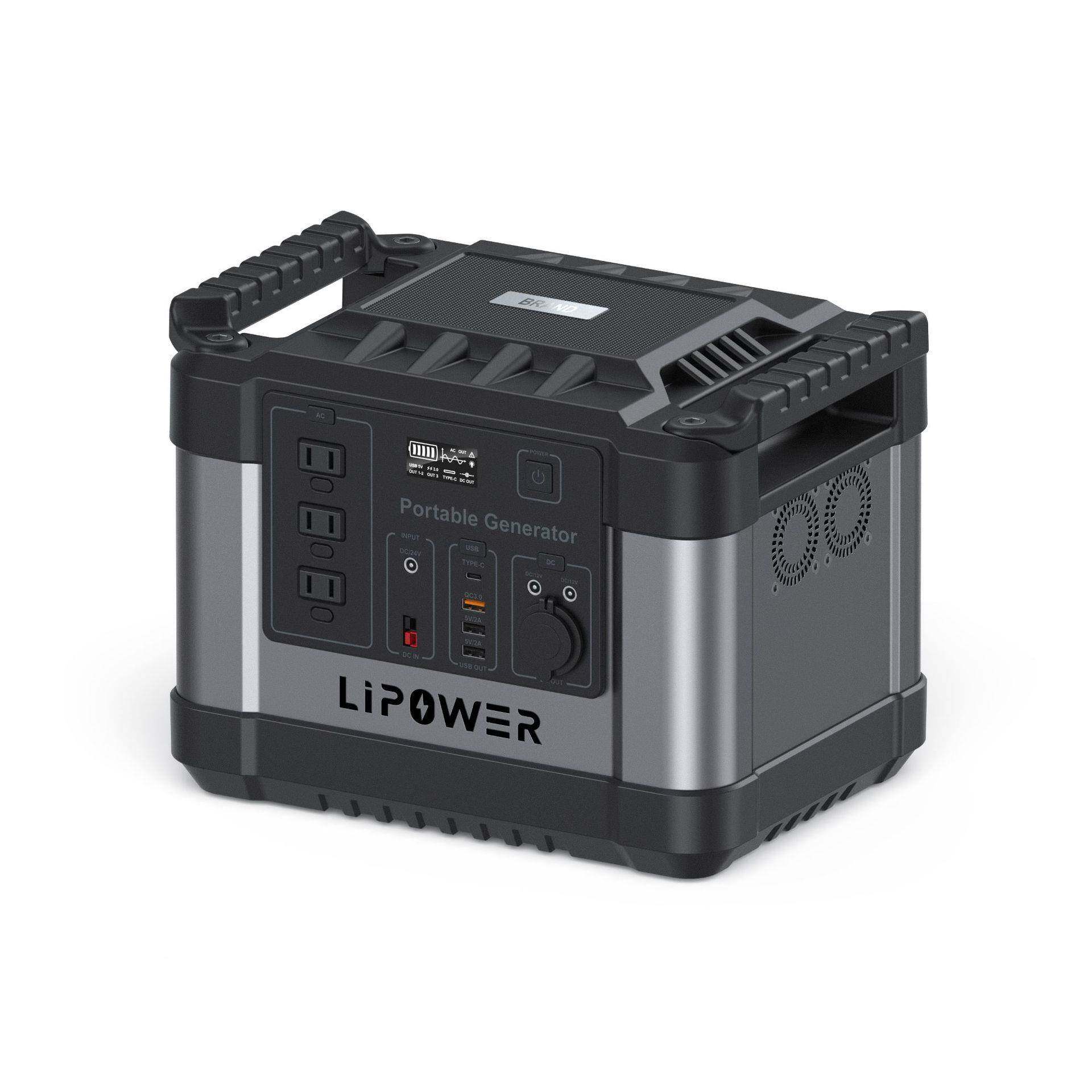 100W便携式户外G1000动储能电源移野外露营太阳能发站备用储0电能