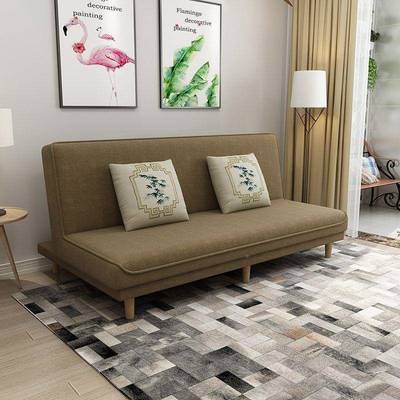 布艺发床双人可GBV叠直两用沙发床一体小户型网红沙小折沙发出租