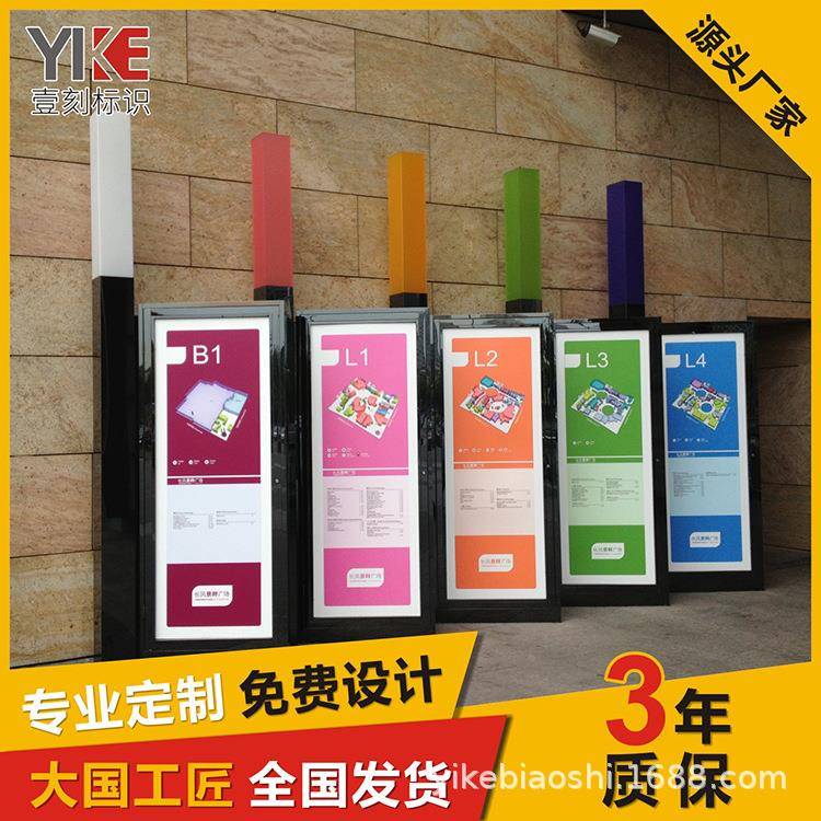 商场视牌导向牌购物心887标牌商商场中导标牌立牌指示牌信息牌场