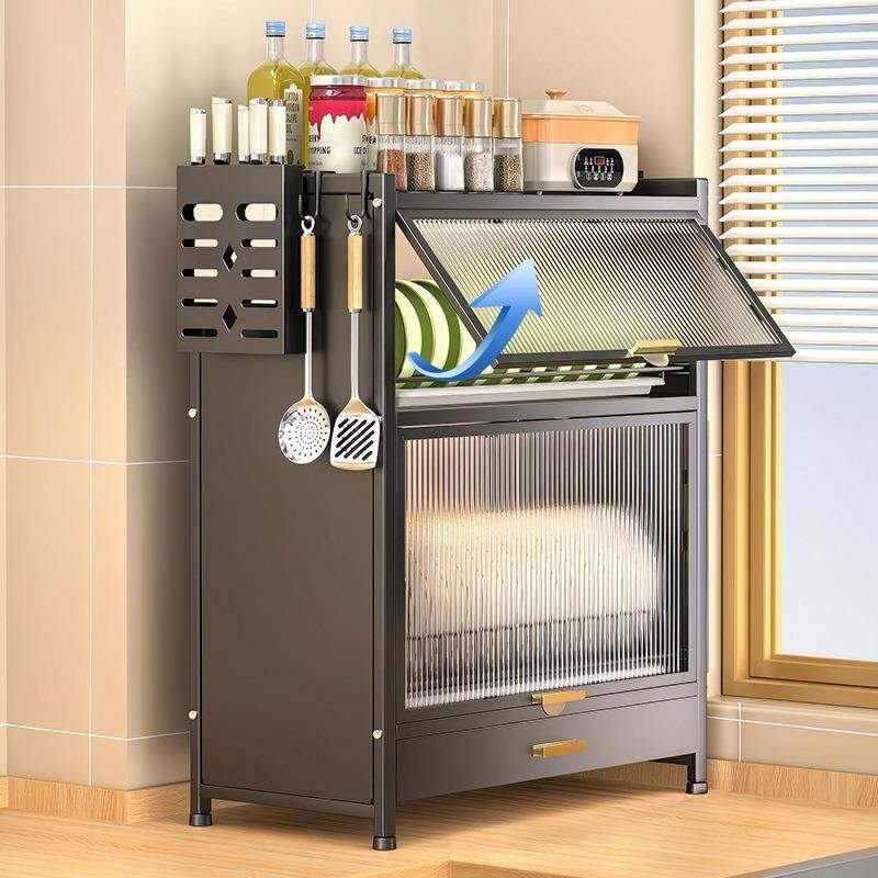 厨房碗碟置架翻盖柜家碗用碗台面防尘碗筷收纳盒多功上翻门防能盘,厨房/烹饪用具,抹布架/厨房清洁收纳架,淘宝优惠券,粉丝福利购,淘宝优惠卷