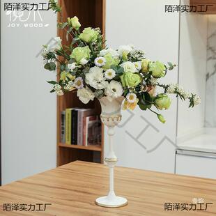 婚礼主桌欧器西式复花古花器桌面式摆布件插花装饰台式艺高wTazEf