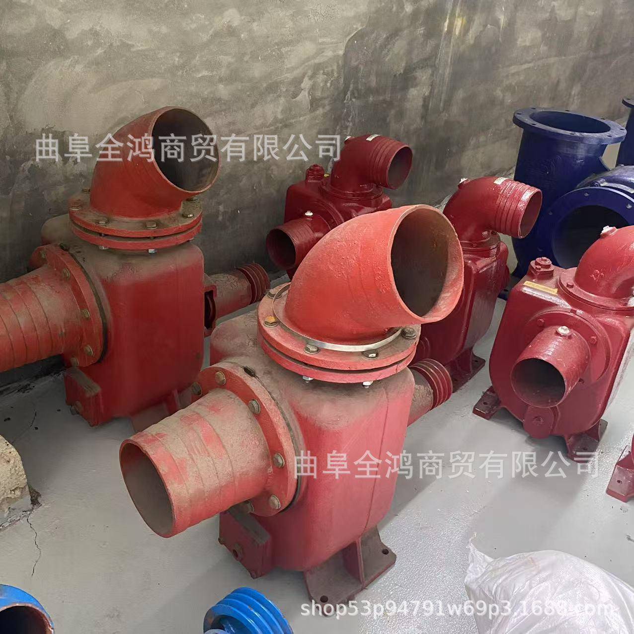 免加水8寸自吸泵口铸径200MM柴油抗无品牌/旱排抽涝水泵引加厚铁