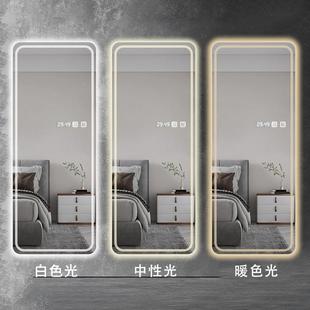 ED穿衣镜化壁挂无框挂QYJ全身镜家L用客厅装 饰贴墙带灯妆墙镜