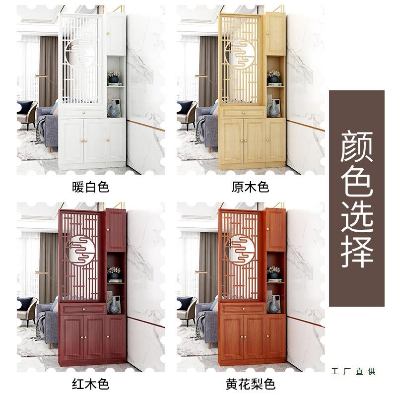 门新中式户门厅11进柜实木隔入断屏风间厅柜门玄关柜正对口镂空装