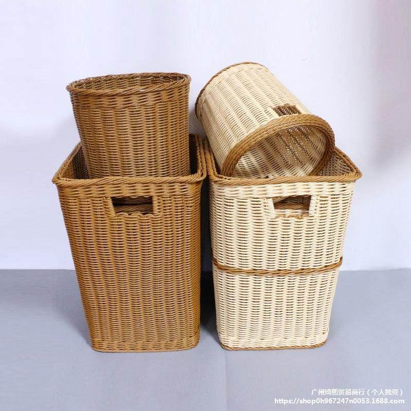 仿料藤塑品手工编织酒店毛巾筐衣服收tb-41105纳脏制篮杂物篮子浴,收纳整理,脏衣篮,淘宝优惠券,粉丝福利购,淘宝优惠卷