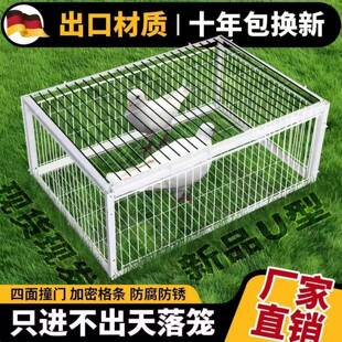 抓鸽神器天落笼户外家用屋顶只进不出笼活络撞门信鸽自动门进鸽子