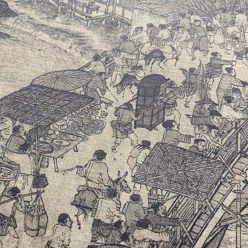 JO张择端仇英清明上河图十大名画原作高清国画微喷复制装饰画