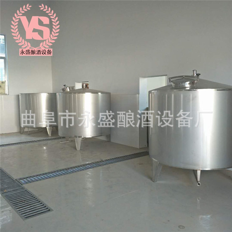 永盛制造10吨不锈钢储罐 双层保温储存罐 多种规格立式密封式设计