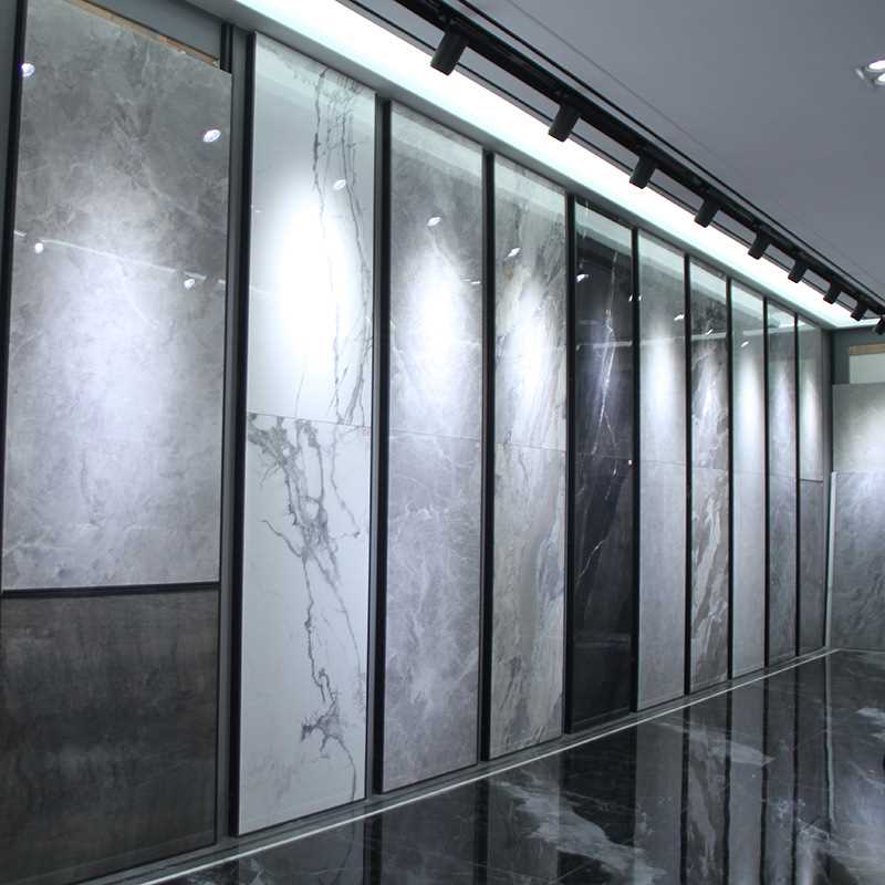 无缝包边瓷砖墙砖展示架地砖样品展架陶瓷样板架子挂墙立式多