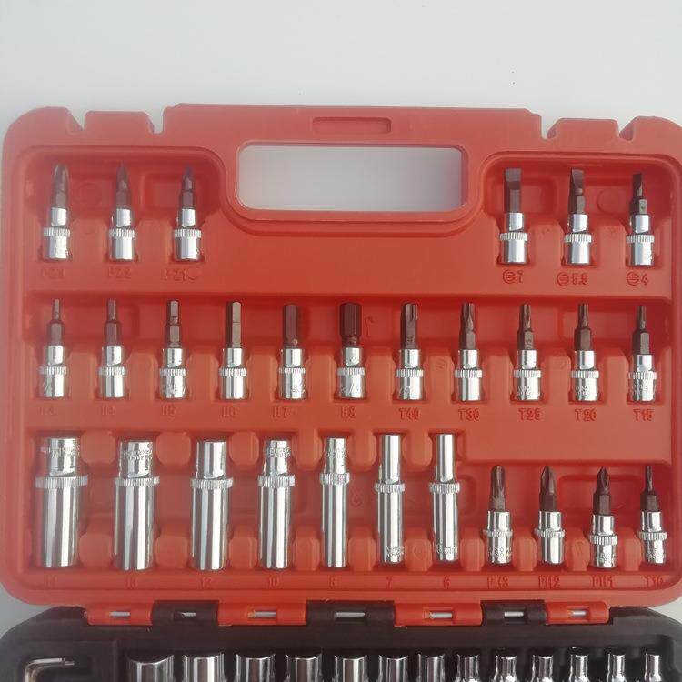 手提式小飞快速扳手套装棘轮套筒套管组合多功能汽修专用工具箱