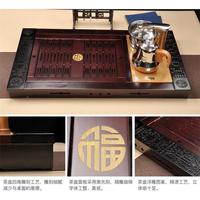 茶茶盤套裝具廠家直銷實(shí)木臨柯木茶臺(tái)五福902門茶盤電茶海熱爐