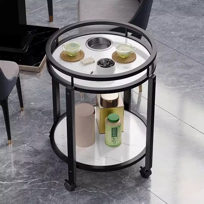 速发机茶打双层室置缸茶水架桌几牌边几角几可移动烟物架