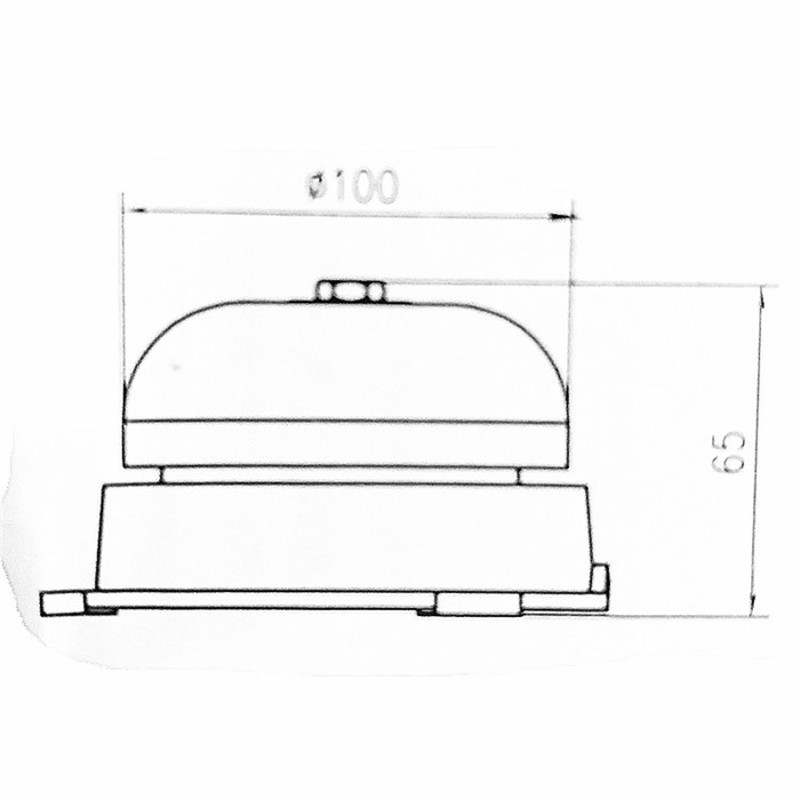 速发不锈钢内击式电24寸电铃 100mm AC2铃0V 20W