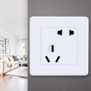 墙壁16安热水器家用大功率 86型16A五孔5空调插座开关面板电源暗装