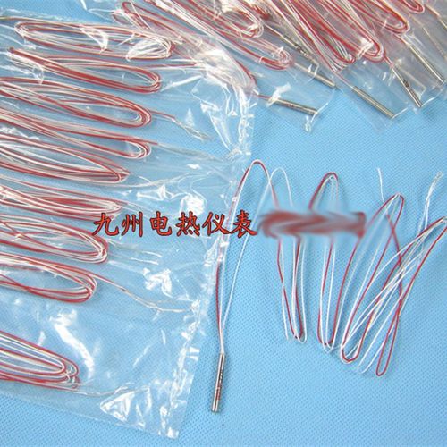 三线制热电阻pt100 温度传感器4*30 简易式热电阻 1米长  铂电阻