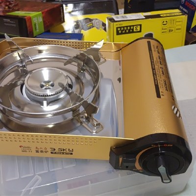 脉鲜卡式炉 全铝合金机身 不锈钢托盘便携炉具户外野营炉头