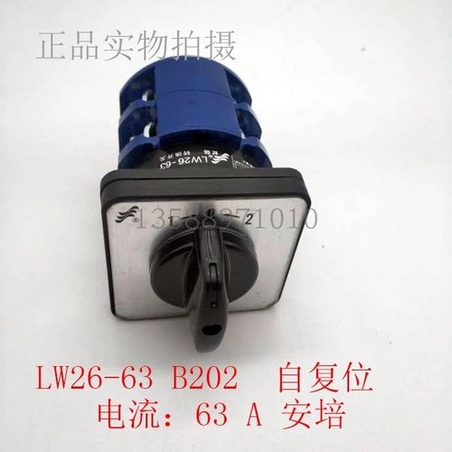 长信LW26-63 B202/2自复位万能转换开关组合开关大电流开关