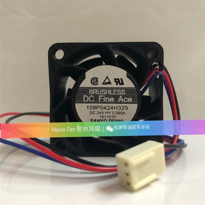 109P0424H329 DC24V 0.095A 原装日本三洋SANYO 40*40*28设备风扇