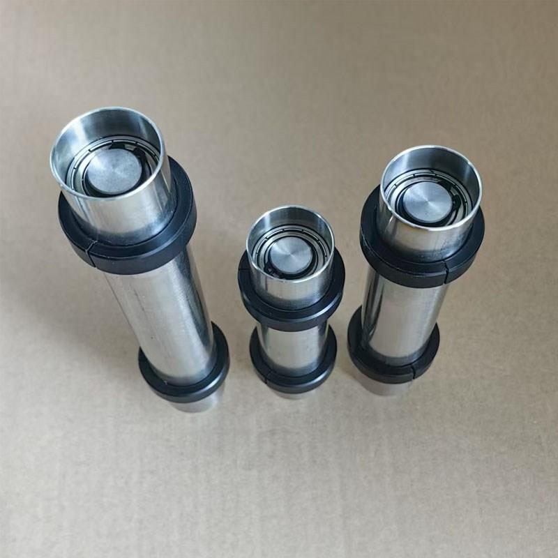 贴标机标签定位滚筒无动力不锈钢托辊传动纠偏辊轴耐磨从动轮滚轴