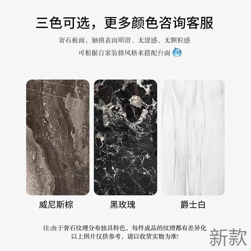 威尼斯棕天然大理石餐桌长方用意形家式轻奢现代高端别墅新款