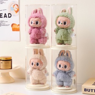 RMAXlabubu展示盒拉布布挂件搪胶娃娃透明防尘罩盲盒收纳展示架柜