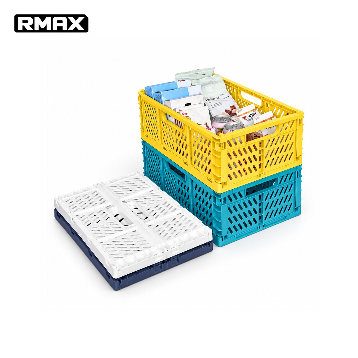 RMAX车载折叠收纳筐可手提多功能杂物收纳篮纸巾洗车用品整理筐子