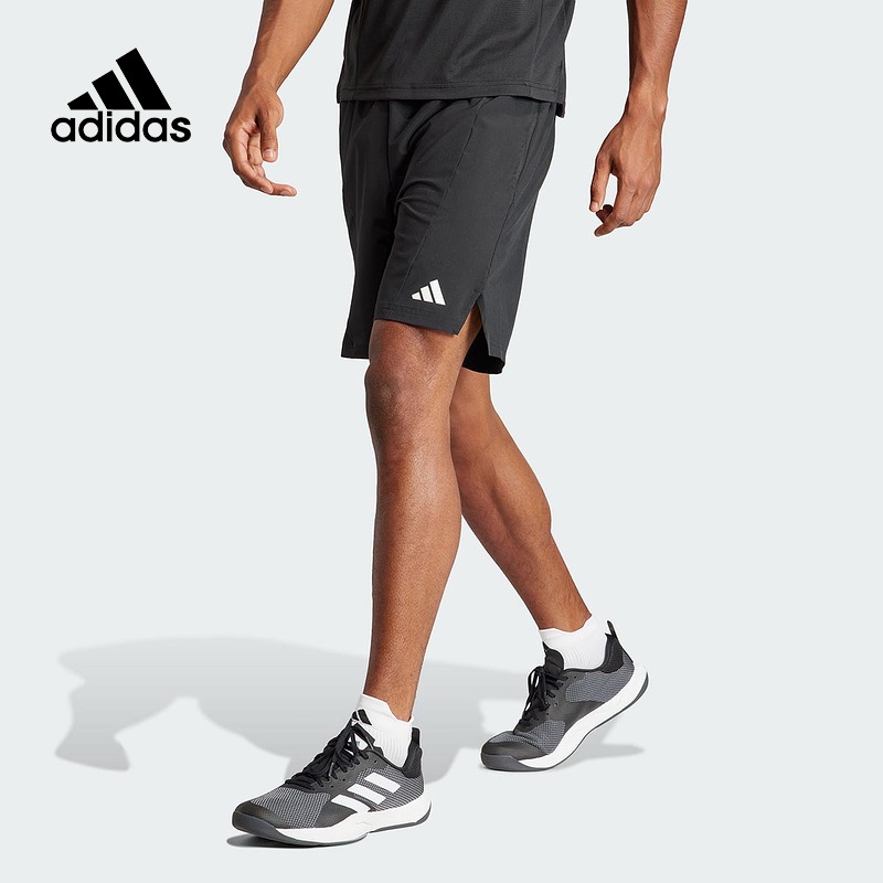 adidas阿迪达斯运动健身短裤男2024夏季新款梭织跑步五分裤IK9723