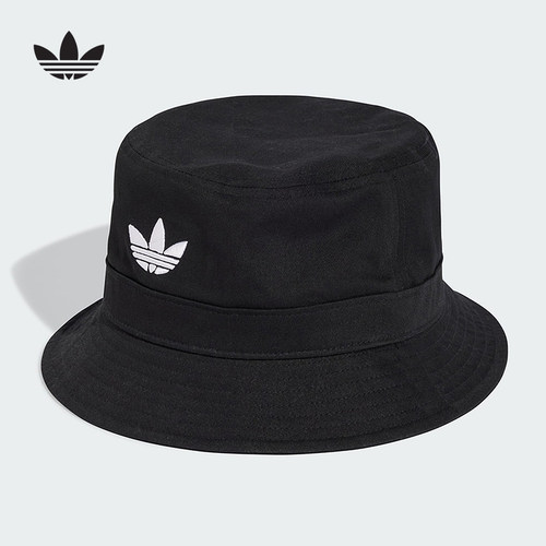 adidas阿迪达斯三叶草遮阳帽子秋ADICOLOR男女渔夫帽 JC6041