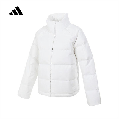 adidas阿迪达斯保暖外套秋女款Helionic白色轻薄羽绒服IX8867