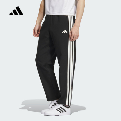adidas阿迪达斯三条纹拒水运动休闲裤2025冬男针织长裤 KC2851
