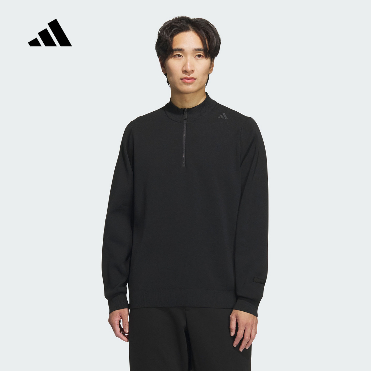 adidas阿迪达斯武宗半拉链套头衫2025秋男休闲柔软亲肤卫衣JL9349