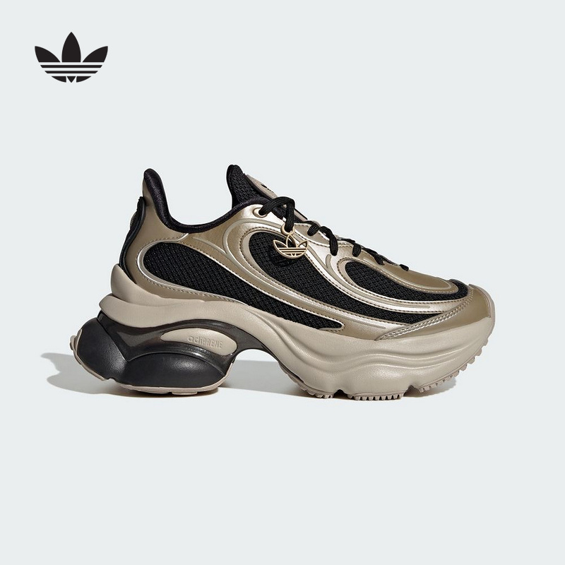 adidas阿迪达斯三叶草浮蝶鞋厚底老爹鞋2025秋OZVENUZ女鞋KI0583