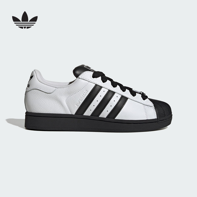 adidas阿迪达斯三叶草板鞋2025秋中性SUPERSTAR II贝壳头KK4473