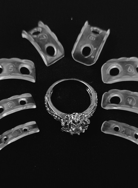 套圈戒指调节器透明垫固定器封口