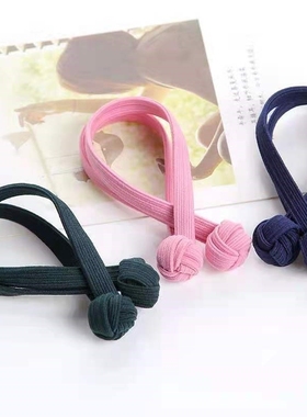 耐用缠绕高马尾固定发绳丸子头盘