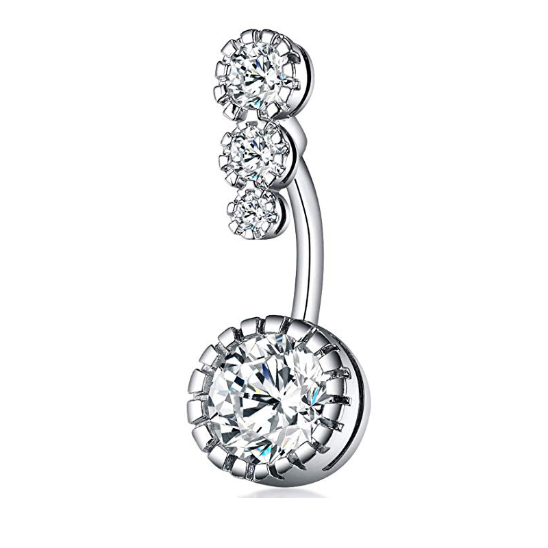 欧美脐扣环扣肚脐钉饰品2024年穿