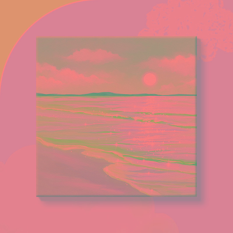 Moheorweli【星辰映海】数字油画diy填充水油彩手工绘画画上涂色