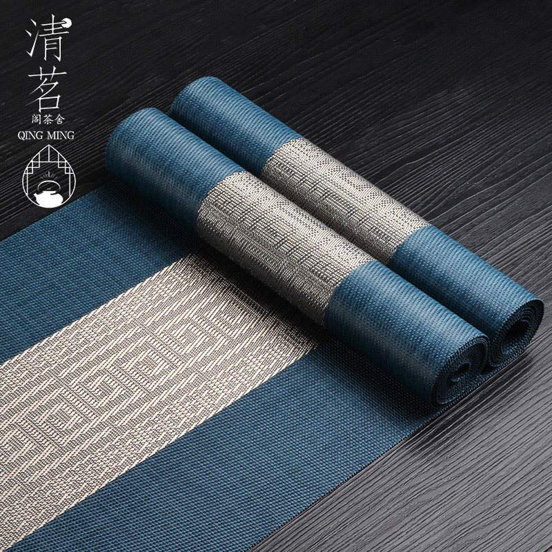 茶席新中式禅意茶垫布现代简约防水桌布高档茶盘垫子桌旗轻奢高端