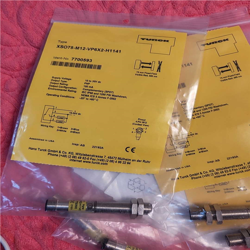 图尔克XSO75-M12-VP6X2-H1141红外传感器货【侨报商行】