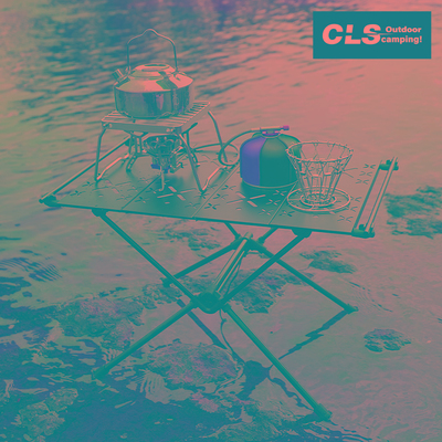 CLS户外折叠战术桌轻量IGT炉架桌便携折叠桌露营车载野餐铝板桌子